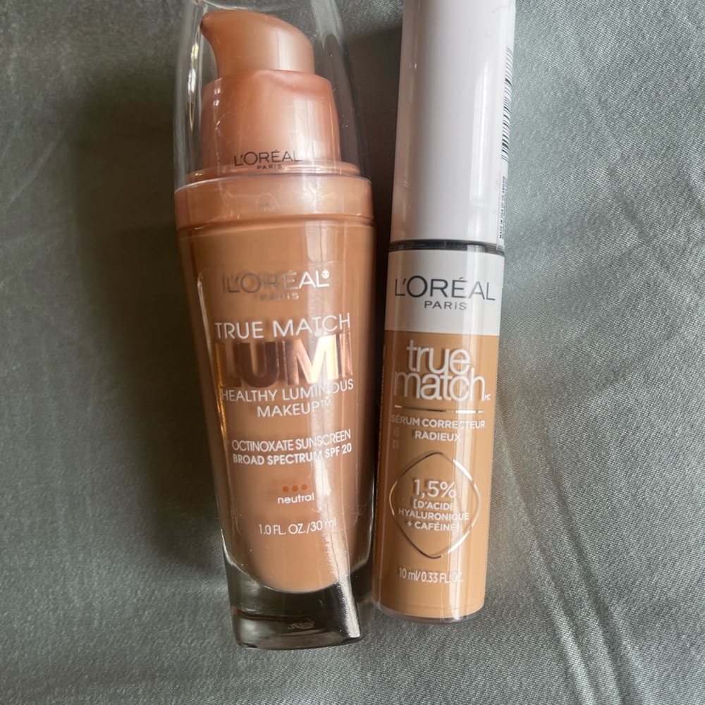 L'Oreal True Match Lumi Foundation and concealer in shade N5